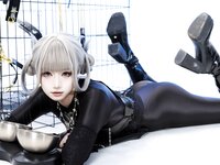 [Cosplay] 柒柒要乖哦 黑靡烟旗袍 [108P2V-1.87GB]