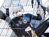 [Cosplay] 柒柒要乖哦 黑靡烟旗袍 [108P2V-1.87GB]