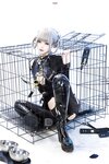 [Cosplay] 柒柒要乖哦 黑靡烟旗袍 [108P2V-1.87GB]