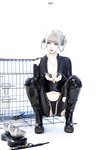 [Cosplay] 柒柒要乖哦 黑靡烟旗袍 [108P2V-1.87GB]
