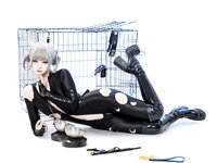 [Cosplay] 柒柒要乖哦 黑靡烟旗袍 [108P2V-1.87GB]
