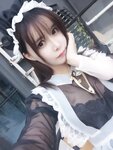 [Cosplay] 亚马逊鲶鱼 黑色透明女仆 [33P-432MB]