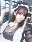 [Cosplay] 亚马逊鲶鱼 黑色透明女仆 [33P-432MB]