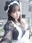 [Cosplay] 亚马逊鲶鱼 黑色透明女仆 [33P-432MB]