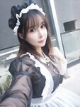 [Cosplay] 亚马逊鲶鱼 黑色透明女仆 [33P-432MB]