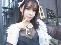 [Cosplay] 亚马逊鲶鱼 黑色透明女仆 [33P-432MB]