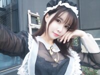 [Cosplay] 亚马逊鲶鱼 黑色透明女仆 [33P-432MB]