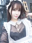 [Cosplay] 亚马逊鲶鱼 黑色透明女仆 [33P-432MB]