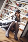[Cosplay] 亚马逊鲶鱼 黑色透明女仆 [33P-432MB]