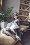 [Cosplay] 亚马逊鲶鱼 黑色透明女仆 [33P-432MB]