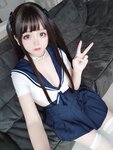 [Cosplay] 日奈娇 制服学妹自拍 [45P-77MB]
