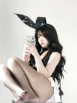 [Cosplay] 真宝 - 黑丝兔兔