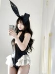 [Cosplay] 真宝 - 黑丝兔兔