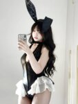[Cosplay] 真宝 - 黑丝兔兔