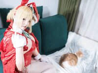 [Cosplay] 阿半今天很开心 FGO 尼禄圣诞节 [71P-579MB]