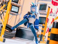 [Cosplay] 屿鱼 碧蓝航线 花园赛车服 [82P-783MB]