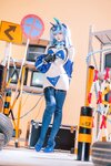 [Cosplay] 屿鱼 碧蓝航线 花园赛车服 [82P-783MB]
