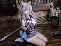 [Cosplay] 雪琪SAMA 刻晴 [50P1V-3.27GB]