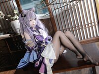 [Cosplay] 雪琪SAMA 刻晴 [50P1V-3.27GB]