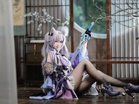 [Cosplay] 雪琪SAMA 刻晴 [50P1V-3.27GB]
