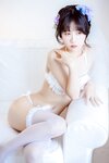 [Cosplay] 萌芽儿o0 白婚纱 蝴蝶结内衣 [23P-199MB]