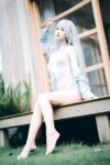 [Cosplay] 萌芽儿o0 白泳装 [25P-670MB]