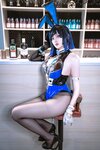 [Cosplay] Natsuko夏夏子 原神 夜兰兔女郎 [74P1V-157MB]