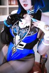 [Cosplay] Natsuko夏夏子 原神 夜兰兔女郎 [74P1V-157MB]