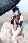 [Cosplay] 阿半今天很开心 紫式部水着 [25P-245MB]