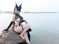 [Cosplay] 阿半今天很开心 紫式部水着 [25P-245MB]