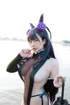 [Cosplay] 阿半今天很开心 紫式部水着 [25P-245MB]