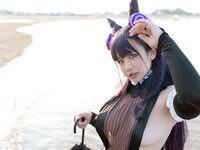 [Cosplay] 阿半今天很开心 紫式部水着 [25P-245MB]