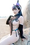 [Cosplay] 阿半今天很开心 紫式部水着 [25P-245MB]