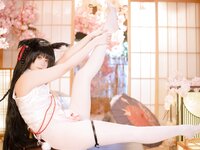[Cosplay] Quan冉有点饿 碧蓝航线 长门旗袍 [76P1V-593MB]