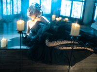 [Cosplay] 蠢沫沫 黑婚纱 [37P1V-3.11GB]