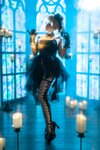 [Cosplay] 蠢沫沫 黑婚纱 [37P1V-3.11GB]