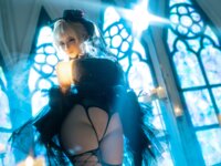 [Cosplay] 蠢沫沫 黑婚纱 [37P1V-3.11GB]