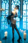 [Cosplay] 蠢沫沫 黑婚纱 [37P1V-3.11GB]