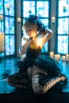 [Cosplay] 蠢沫沫 黑婚纱 [37P1V-3.11GB]