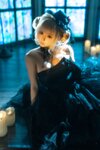 [Cosplay] 蠢沫沫 黑婚纱 [37P1V-3.11GB]