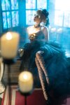 [Cosplay] 蠢沫沫 黑婚纱 [37P1V-3.11GB]