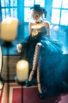 [Cosplay] 蠢沫沫 黑婚纱 [37P1V-3.11GB]