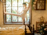 [Cosplay] 橙子喵酱 - 会员花絮 橙子小白裙