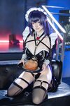 [Cosplay] 屿鱼 Nikke胜利女神 米哈拉·咖啡女仆 [80P-455MB]
