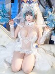 [Cosplay] 麻花麻花酱 碧蓝航线 柴郡内衣花嫁 [32P2V-710MB]