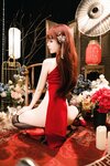 [Cosplay] Shika小鹿鹿 新年红旗袍 大红 [30P-188MB]