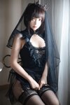 [Cosplay] 疯猫ss 黑色婚纱 [40P-429MB]