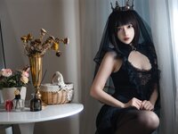 [Cosplay] 疯猫ss 黑色婚纱 [40P-429MB]