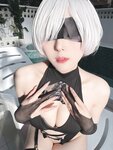 [Cosplay] Natsuko夏夏子 NIKKE×NieR 2B水着 [83P-706MB]