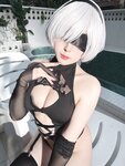 [Cosplay] Natsuko夏夏子 NIKKE×NieR 2B水着 [83P-706MB]